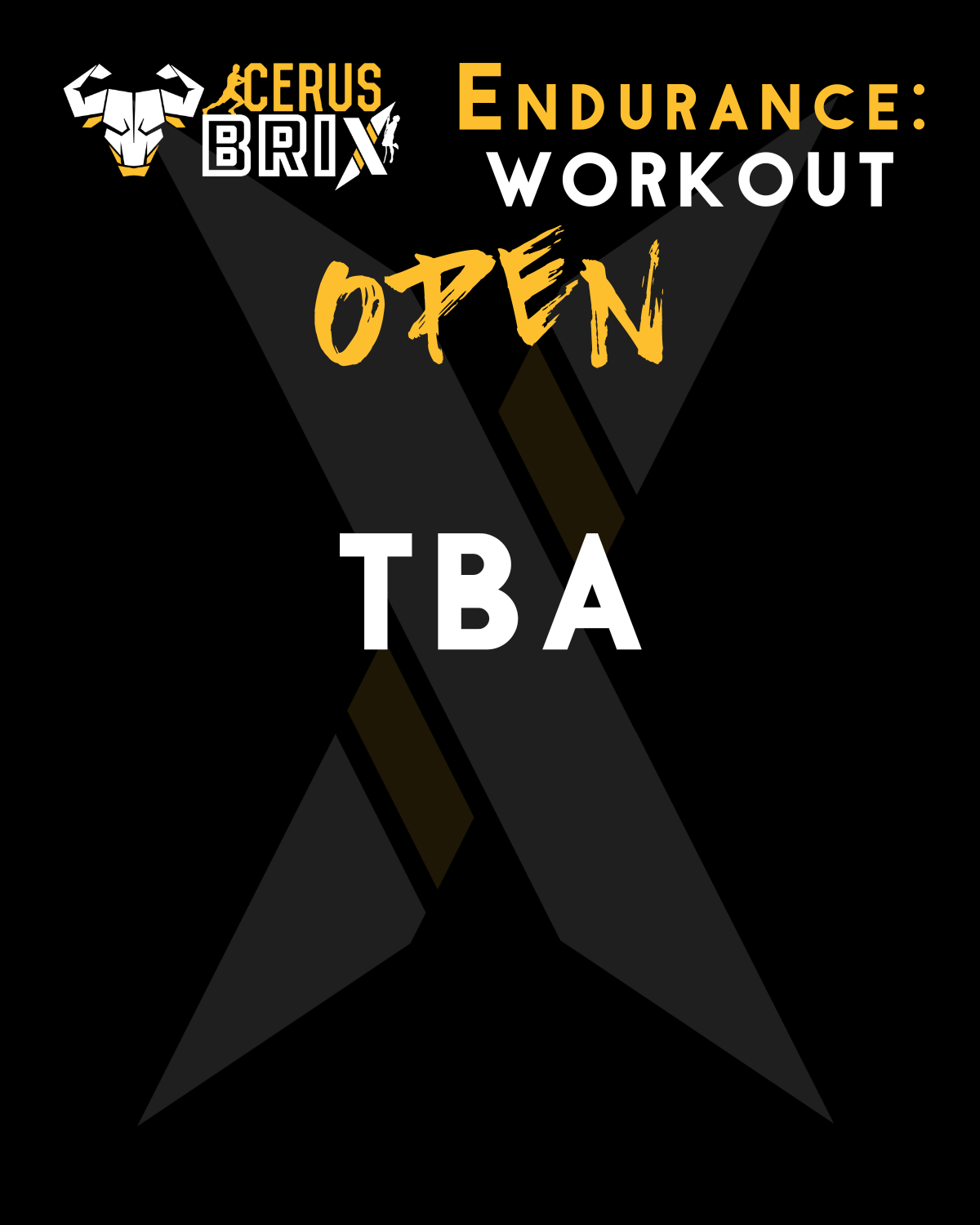 2023 CerusBrix Open endurance workout